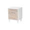 Baxton Studio Louetta Coastal White Caved Contrasting Queen Size 4-Piece Bedroom Set 246-13621-13628-13628-13625-ZORO - alternate 6